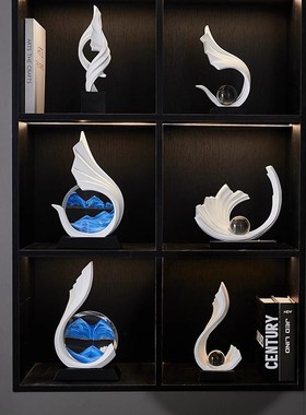 酒柜装饰品摆件轻奢高档客厅高级感小众玄关电视柜办公室风生水起