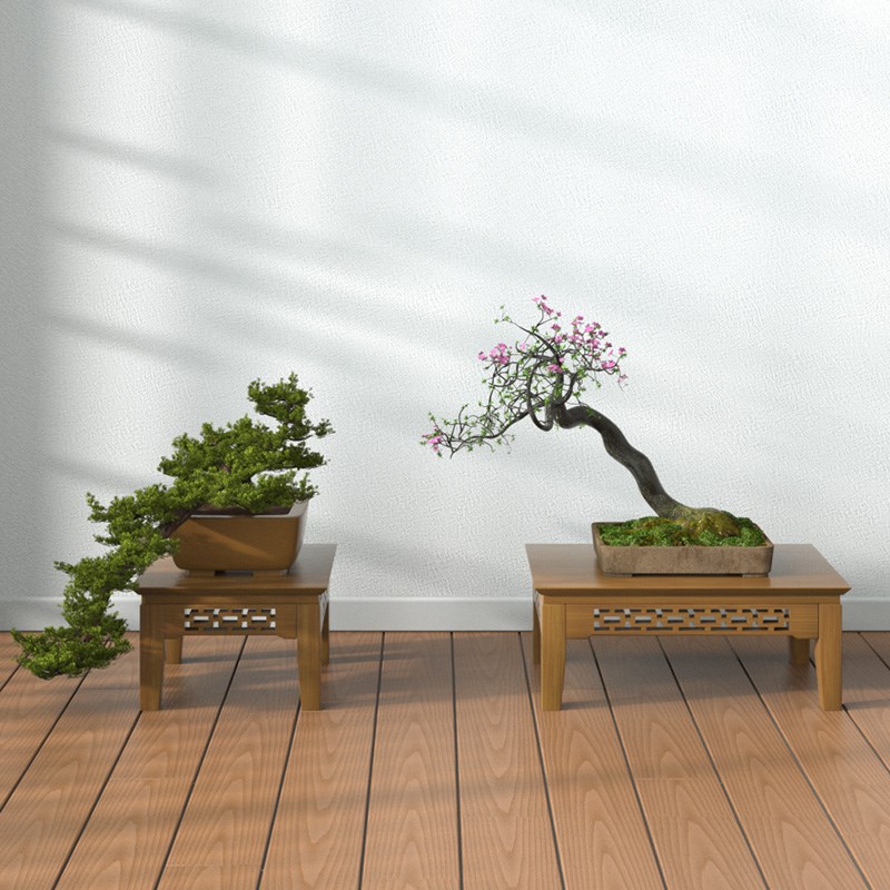 客厅花架子落地式阳台花架置物架实木室内绿萝花架简约花几花盆架