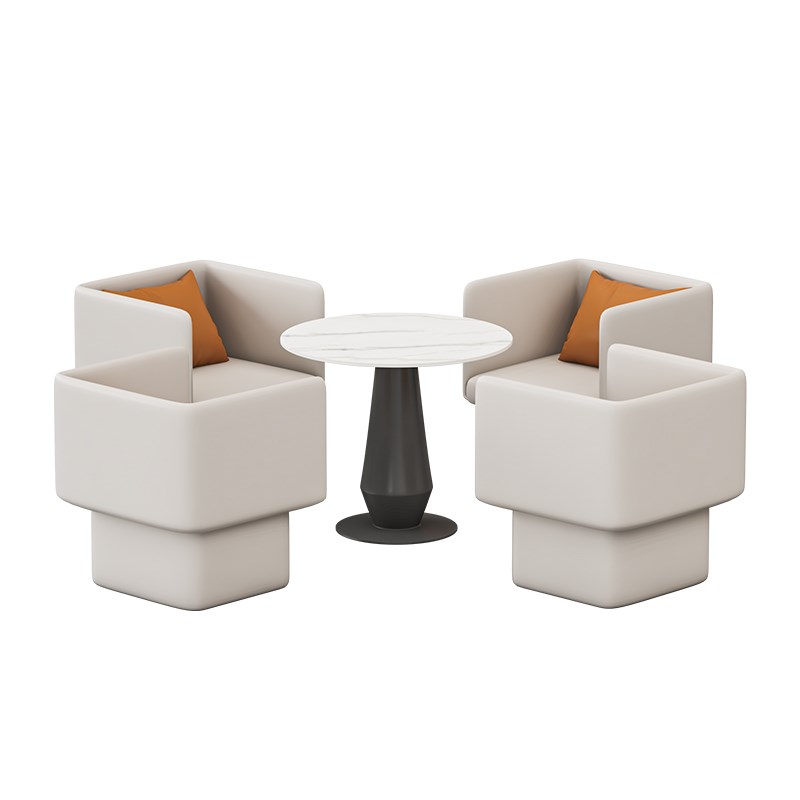 新款 酒店大堂售楼处洽谈桌椅组合简约会客接待办公商务休闲沙发