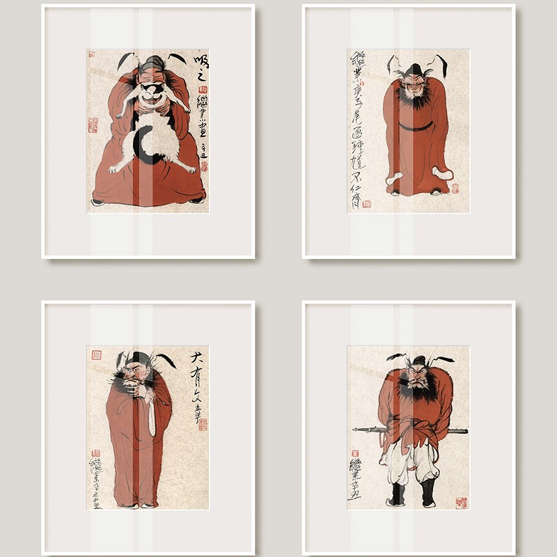 薛继业水墨连框高精版画37*31有框客厅卧室卫生间走廊装饰画