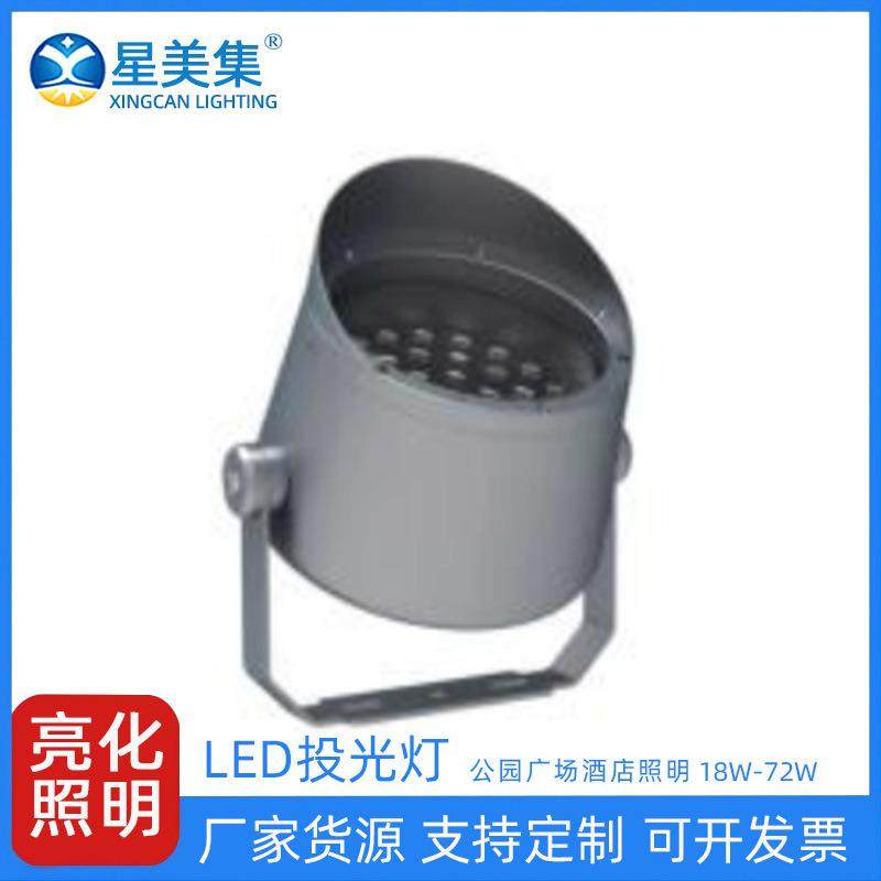 18W36W72W室外桥梁庭院绿化灯市政园林防水射灯户外公园投射灯