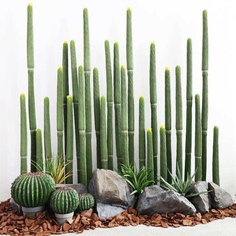 北欧装饰植物网红大型仿真仙人掌仙人柱量天尺假盆栽摆件落地绿植