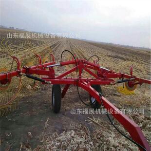 新型牧草搂草机可旋转 供应多功能圆盘搂草机八盘十二盘搂草机