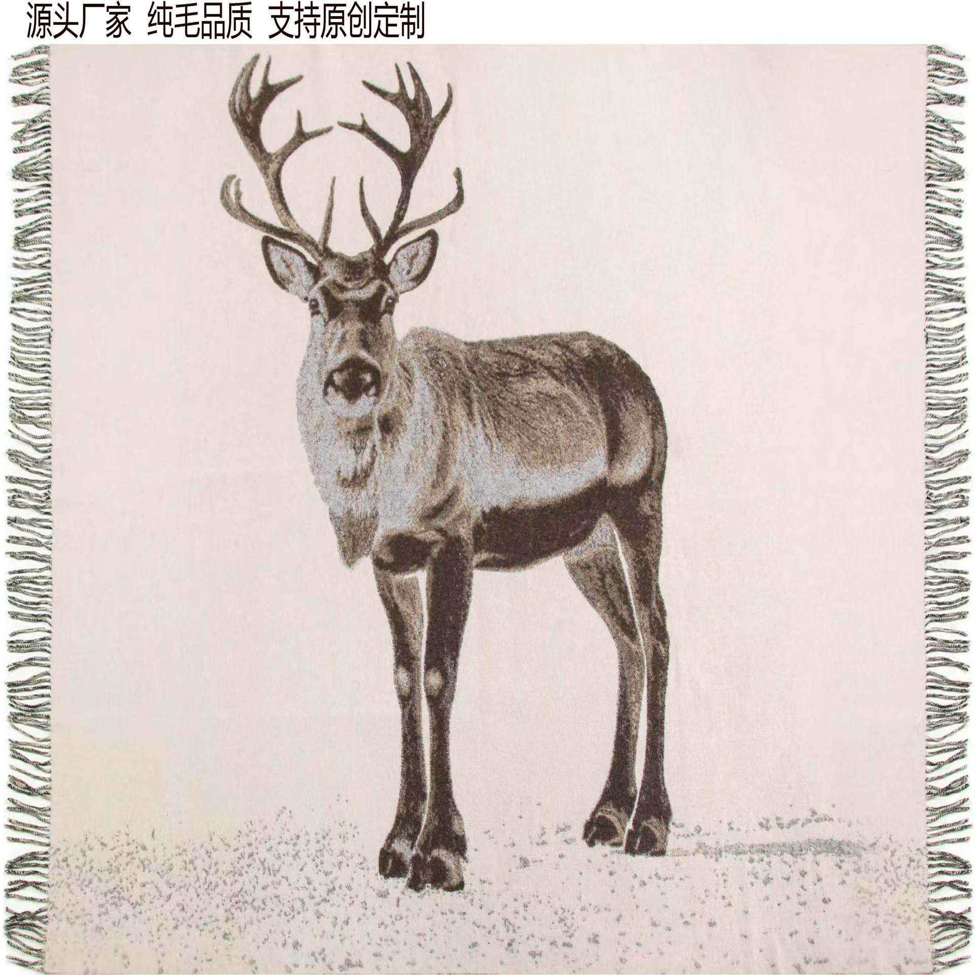 羊毛毯披毯床毯羊绒毯午休毯动物秋冬羊毛毯