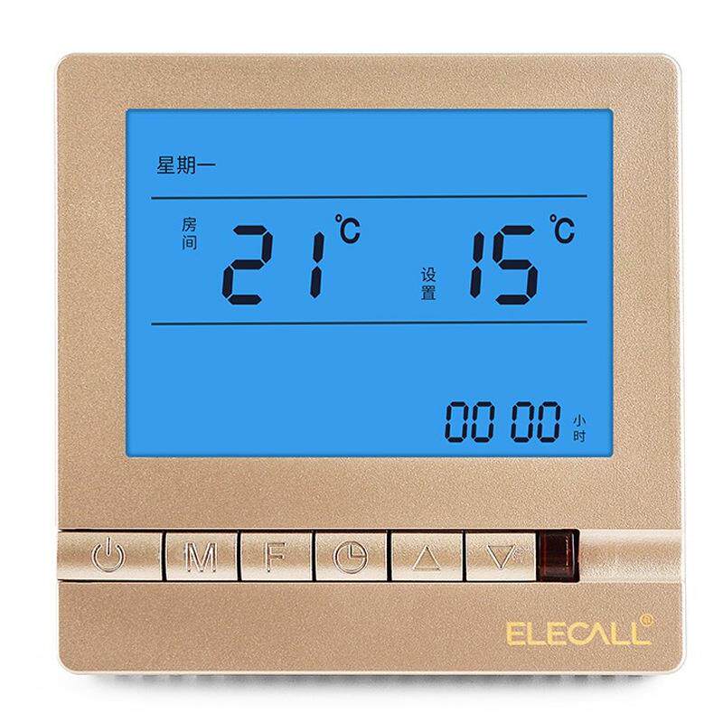 伊莱科EK8805HD-C-16地暖壁挂炉温度控制可调温控面板不带外置线