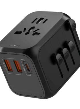 多功能旅行充电器快充PD30W转换插头转换器美规欧规英规澳规309PQ