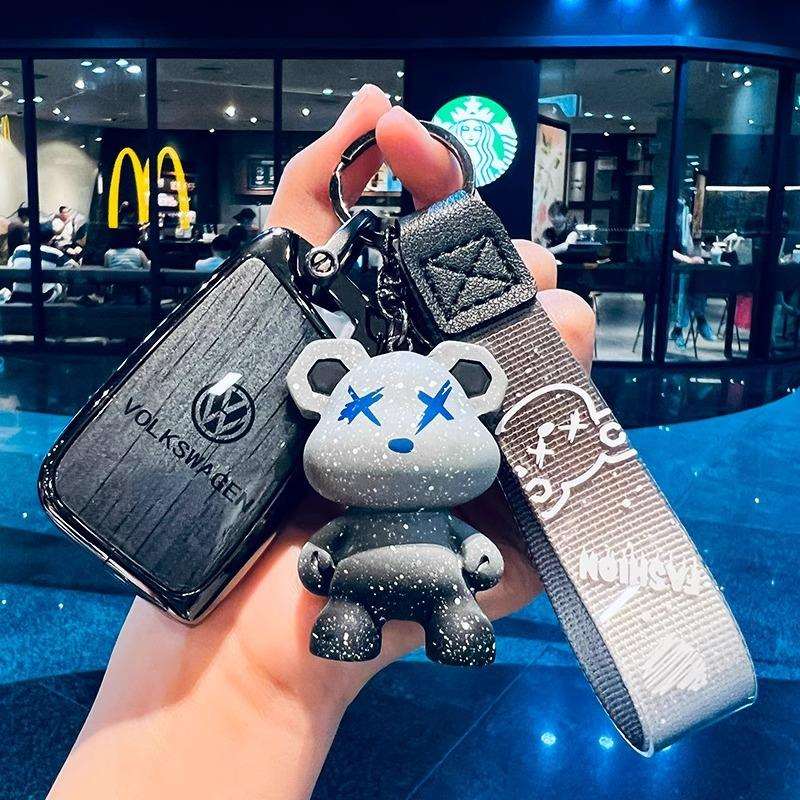 适用大众钥匙套速腾宝来帕萨特迈腾途观l探岳x朗逸2024车b8扣2023