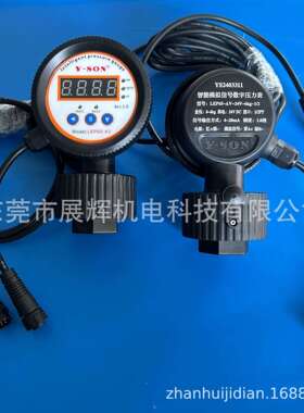 销售智能数显PP隔膜压力表Y-SON型号LEP65-AV-24V-6kg-1/2压力表