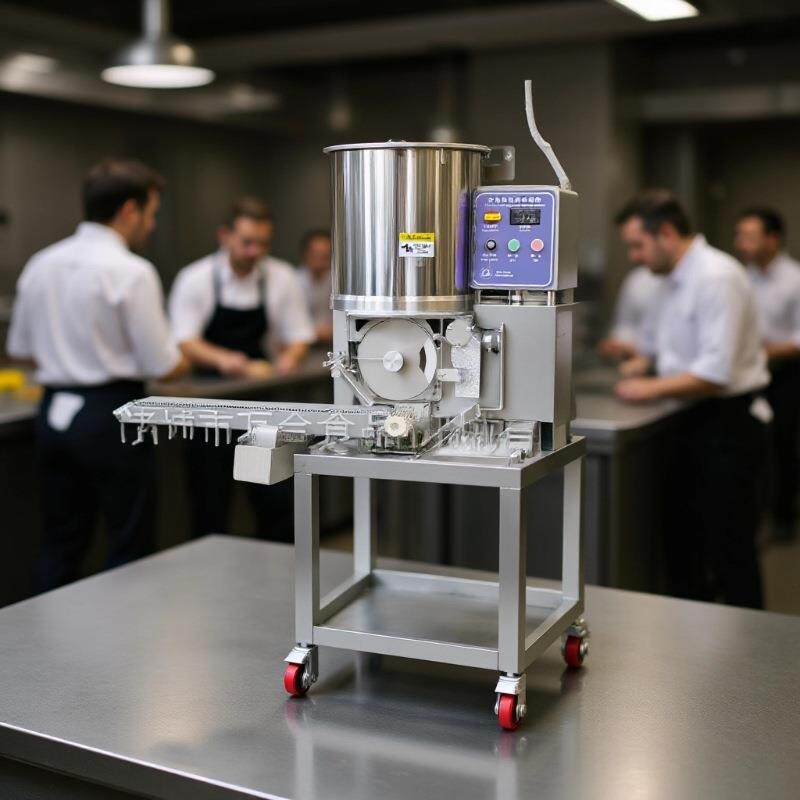 小型碎肉糜重组机器商用迷你汉堡肉饼机玉米饼成型机设备源头厂家