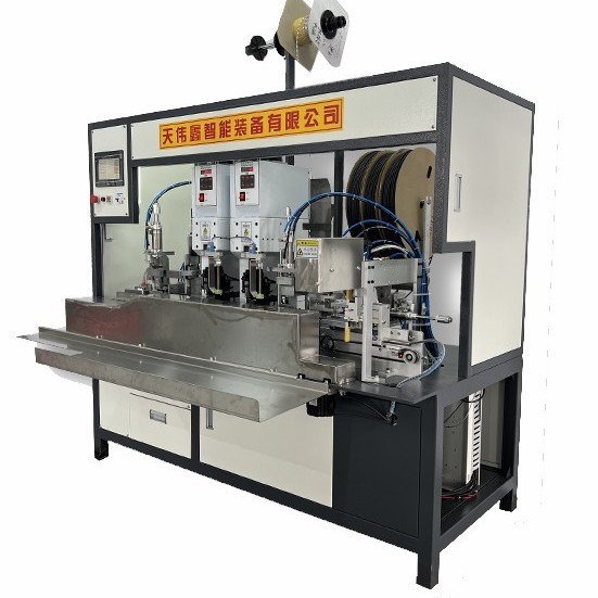 TWX-208尾部切长短铆压穿热缩管机