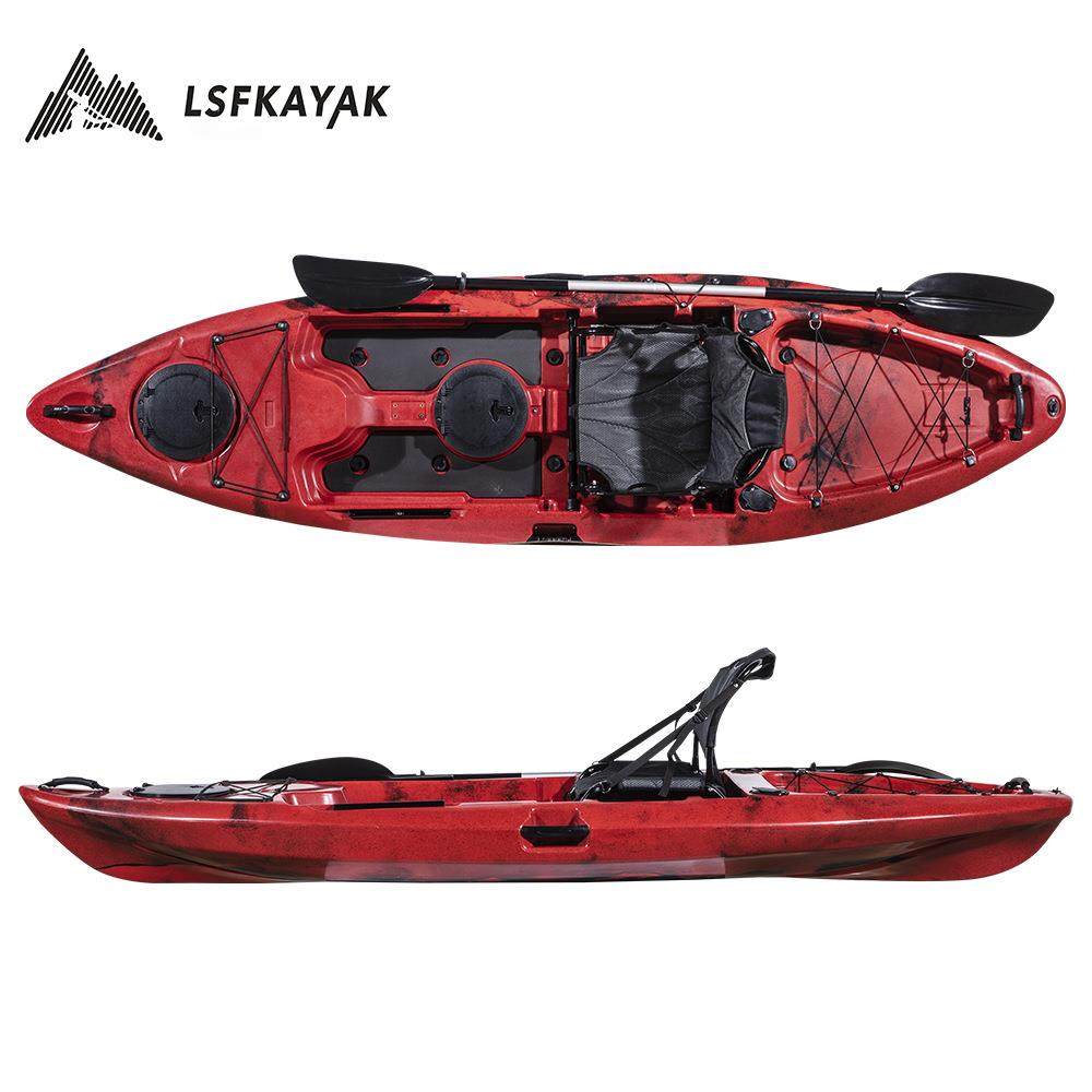 塑料皮划艇 滚塑皮划艇 皮筏艇单人船单人平台舟带座椅九寸座椅船