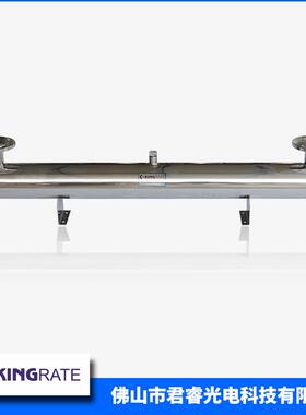 君睿厂家直供120w不锈钢DN40过流式B8T40紫外线水处理设备消毒机