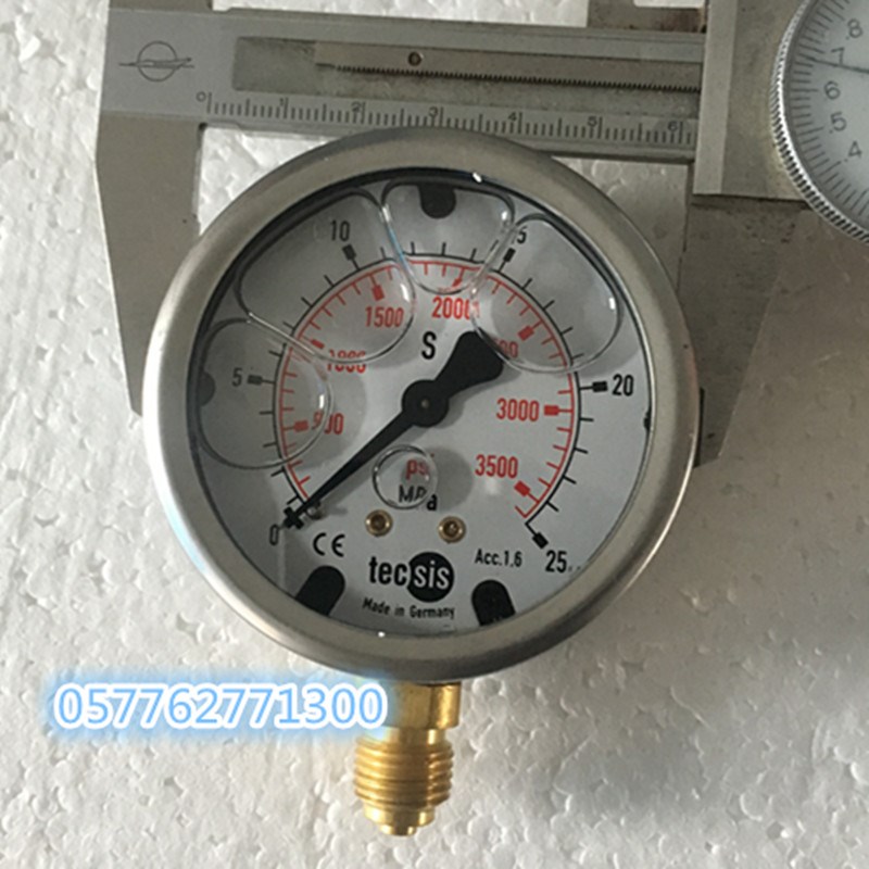 tecsis德国泰科思防震表0-25mpa海天注塑机耐震压力表40mpa液油压