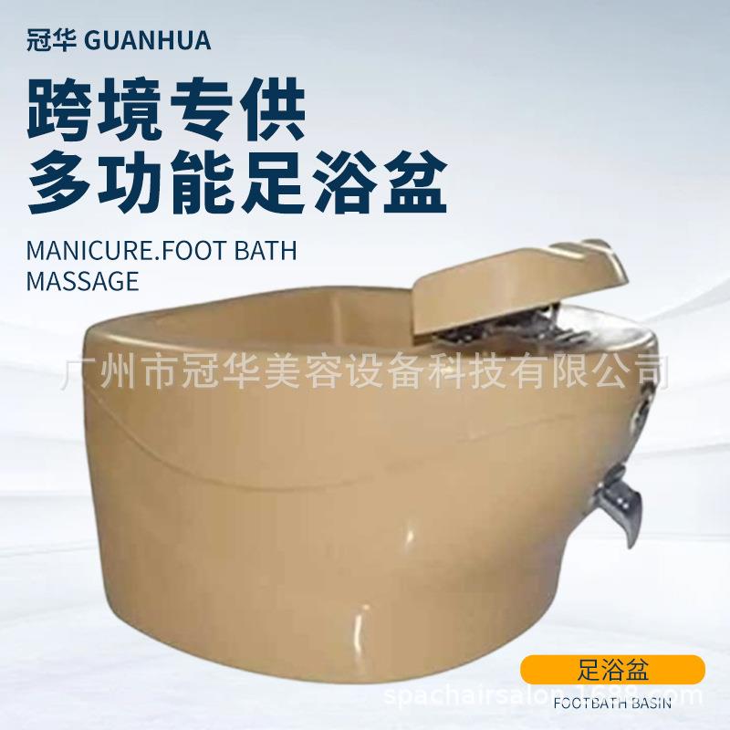 圆形白色款按摩沐足洗脚盆可冲浪按摩消毒冷热水调节支持来样