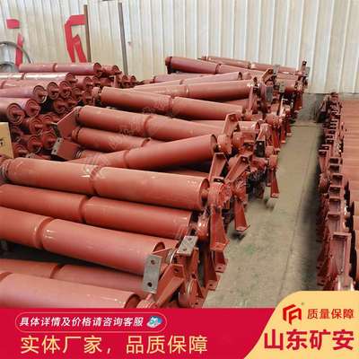 带式给煤机重型缓冲带槽托辊 159*915小滚筒GLD给料机配件