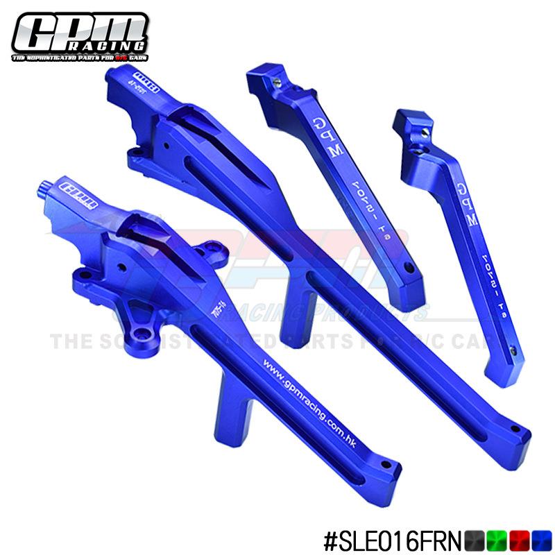 RC遥控车 TRAXXAS 1/8 4WD SLEDGE铝合金7075-T6底盘前+后支撑架