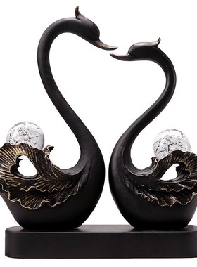 高级感轻奢创意天鹅摆件家居客厅玄关电视柜酒柜装饰乔迁新婚礼物