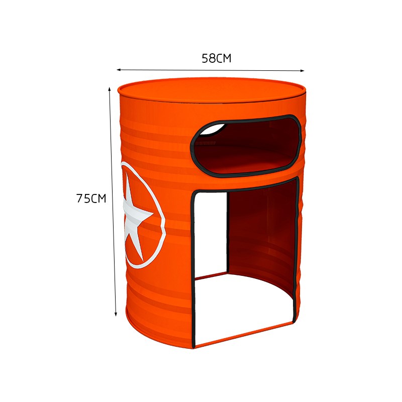 工业风可外d摆推入式不占地酒清吧休息区休闲油桶餐桌椅子组合凳