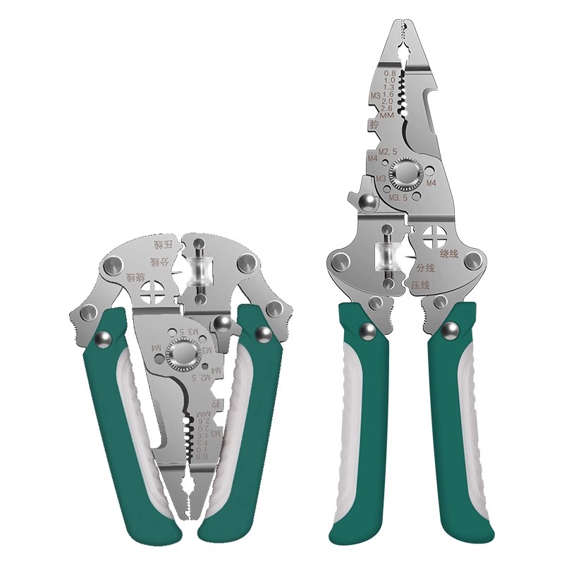 多功能电工剥皮钳剥线钳子绕线钳分线钳实用工W具扒皮剥线钳