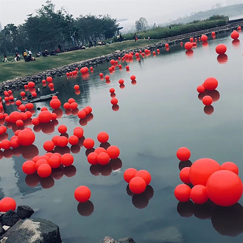 空飘球单双层落地球pvc气球美陈大型活动定制logo印字升空大气球