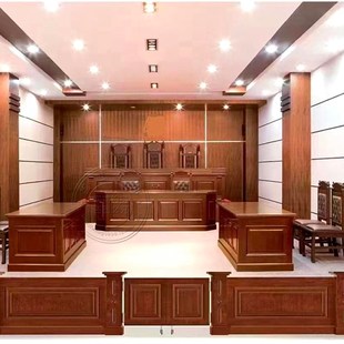 现货法官桌椅诉讼桌书记桌书记椅旁听椅法庭家具模拟法庭桌椅定制