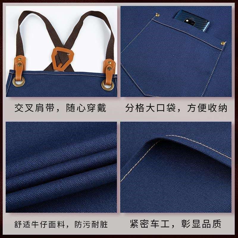 围裙定制工作服防水防油订做图案logo网红奶茶餐饮店围腰新款2021,家庭/个人清洁工具,围裙,淘宝优惠券,粉丝福利购,淘宝优惠卷