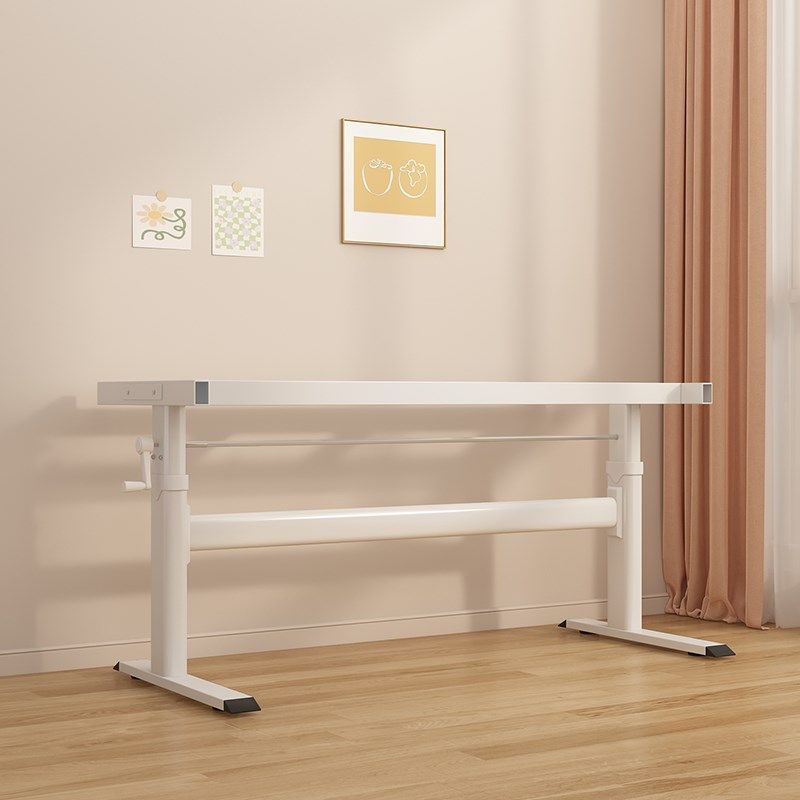 手摇升降桌腿支架书桌学习桌铁艺桌腿不锈钢双横梁电脑桌桌腿架子,住宅家具,桌腿/桌架,淘宝优惠券,粉丝福利购,淘宝优惠卷