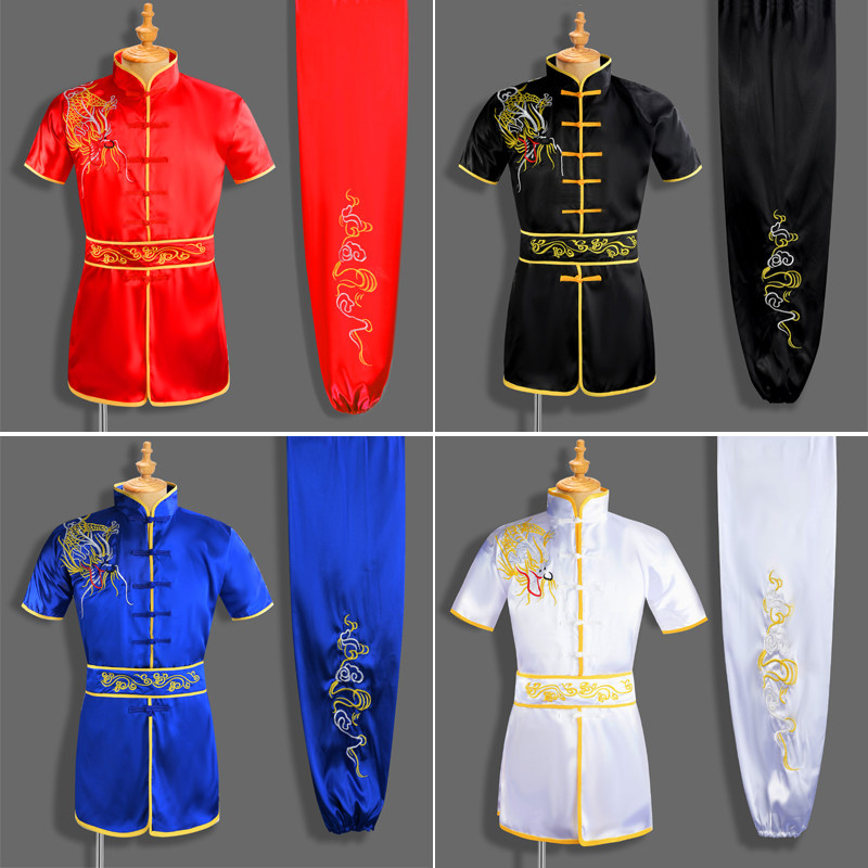 儿童舞龙表d演服少儿功夫扇团体演出打鼓服中小学生武术操表演服