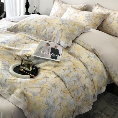 深睡眠艾阳绒四件套100支磨毛秋冬加厚保暖发热1.8米2m床