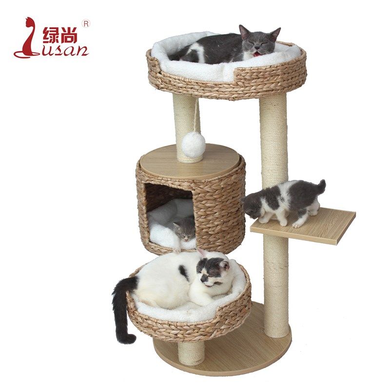 猫爬架可c拆洗透气厚垫子多省包邮猫树猫窝猫抓板猫跳台蒲草猫别