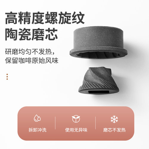 电动磨豆机便携无线小型咖啡豆研磨机家用咖啡研磨器全自动咖啡机