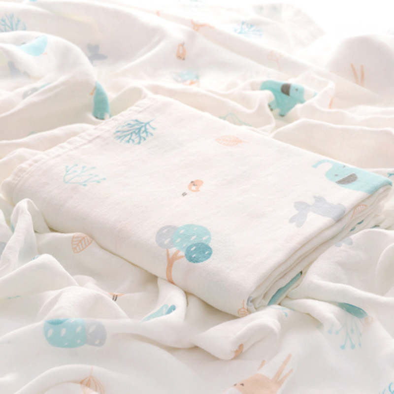 婴儿浴巾超柔吸水新生的儿初生夏季薄款洗澡巾儿童纱布被盖毯