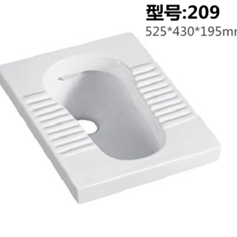 厕所陶瓷大便器卫生间洁具无弯后出水前出水防臭蹲坑可装水箱