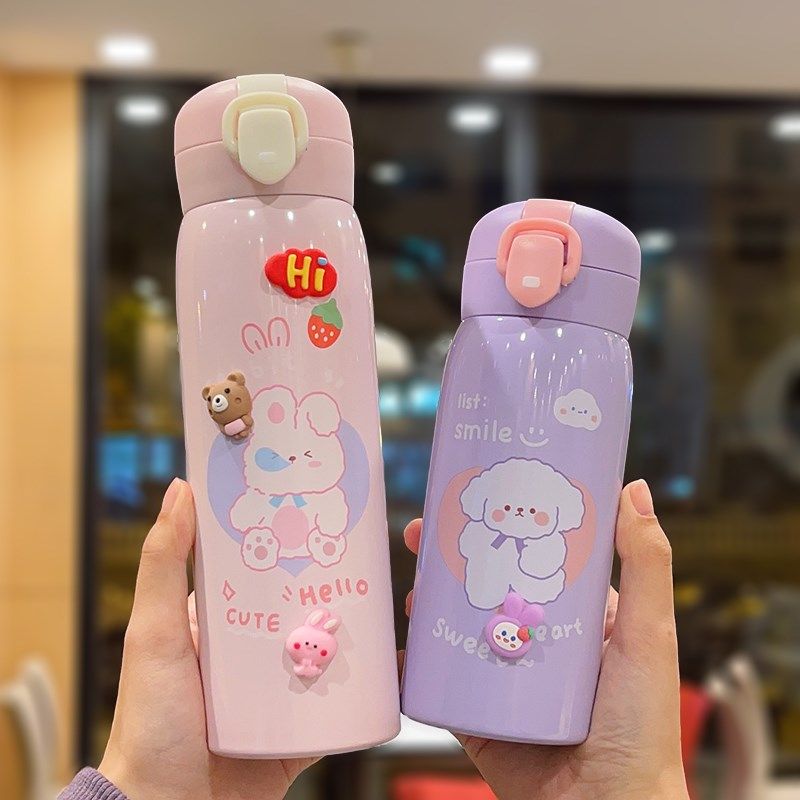 高颜值可爱保温杯女儿童便携水杯男孩小学生上学专用直饮杯大容量,餐饮具,保冷/保温杯,淘宝优惠券,粉丝福利购,淘宝优惠卷
