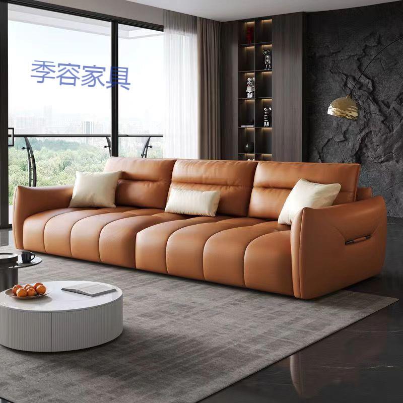 LYM意式极简简约布艺沙发客厅小户型猫抓皮高级绒直排家用民宿出