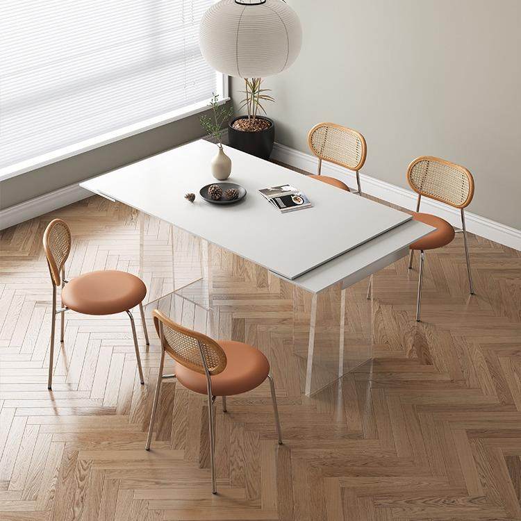 亚克力悬浮餐桌椅组合家用小户型书桌奶油风纯白伸缩岛台岩板饭桌,鲜花速递/花卉仿真/绿植园艺,割草机/草坪机,淘宝优惠券,粉丝福利购,淘宝优惠卷