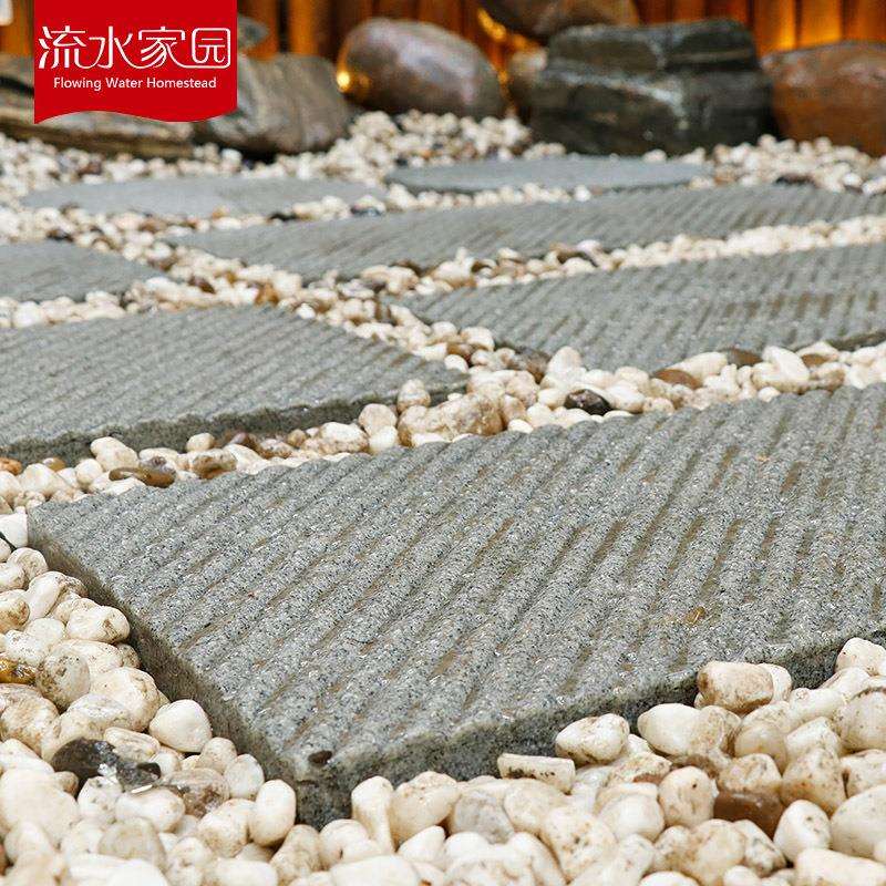 户外庭院花园造景踏步石草坪防滑仿青石板脚踏石地砖别墅公园装饰
