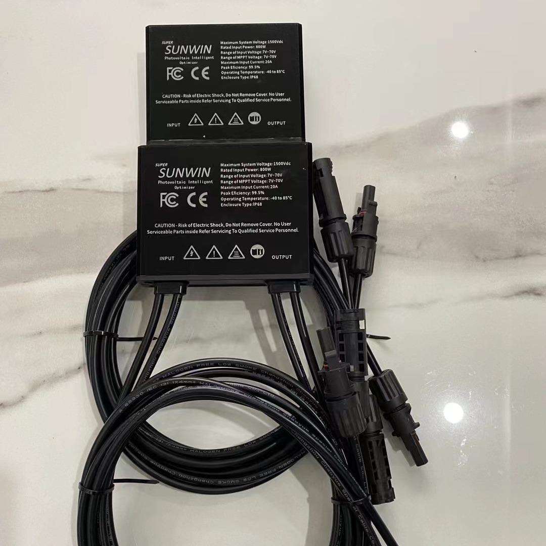 800w全铝金属外壳新款光伏优化器solar optimizer搭配光伏提升性