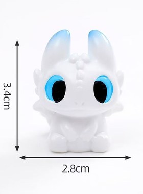 无聊!摆几个可爱驯龙高手无牙仔情侣萌粒 装饰品车载桌面小摆件