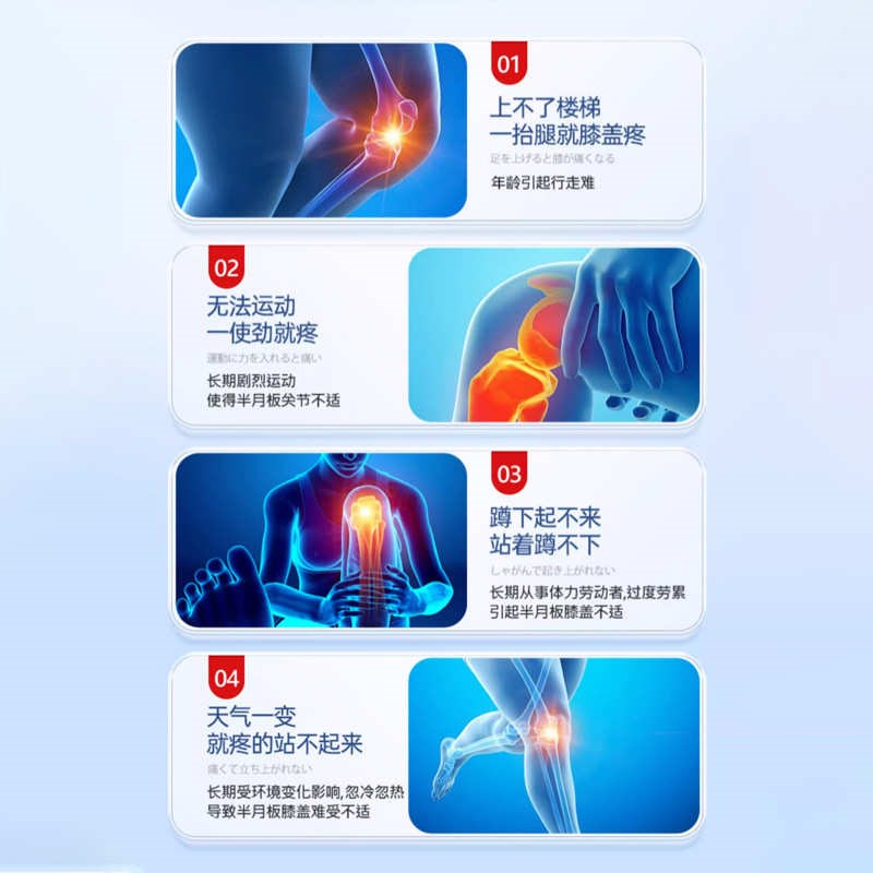 膝盖半月板修复热敷损伤关节专用贴疼痛氨糖软骨素特效滑膜炎药膏