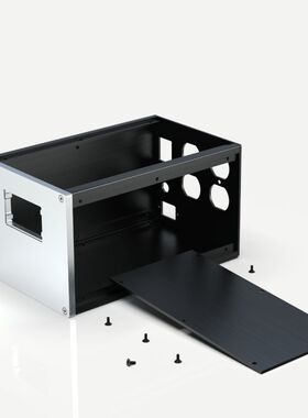 BRZHiFi -带数字表头的隔离电源箱  全铝机箱1614电源