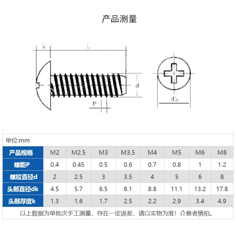 碳钢镀镍TB大扁头十字平尾自攻螺丝大头M3.5 m4M3*5x6x8x12x16x20