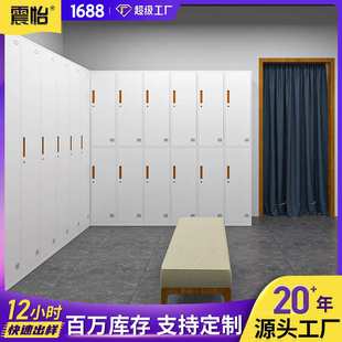 钢制更衣柜铁皮柜健身房浴室衣柜工厂员工柜拆装薄边更衣钢柜