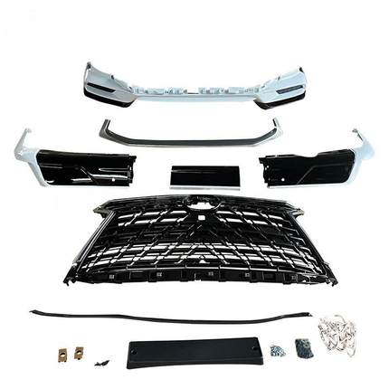适用于lexus lx570 2018-2021款包围凌志前杠中网前后包围