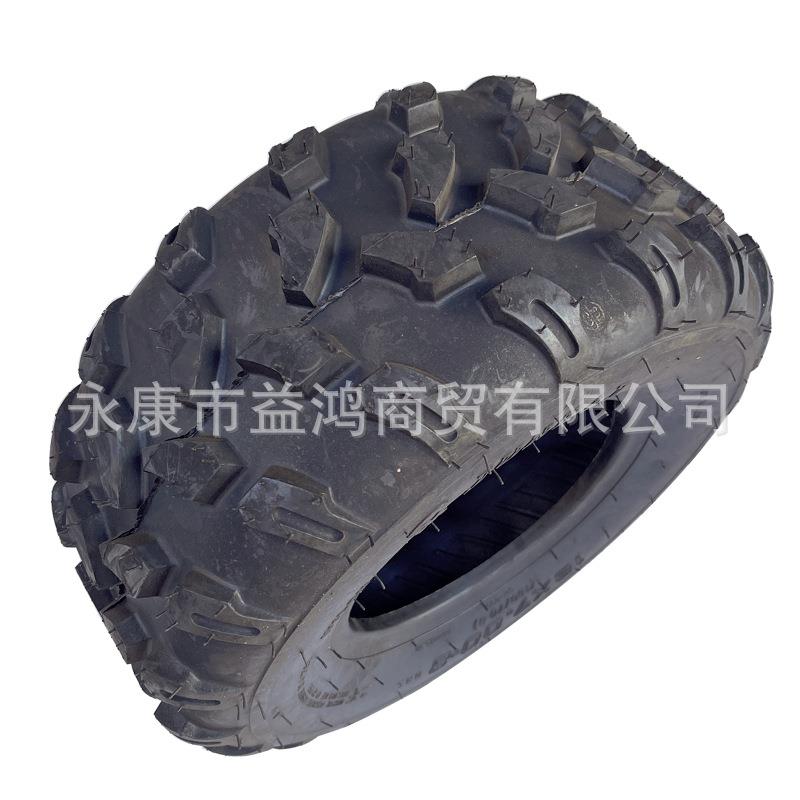 ATV改装四轮卡丁车配件 沙滩车前18*7-8寸真空拖花越野轮胎加厚