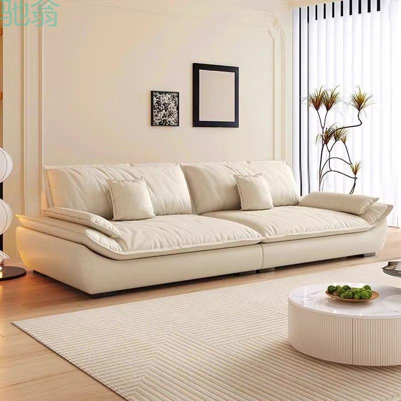 GxP意式轻奢科技布艺沙发客厅小户型现代简约极简三人位直排帆船