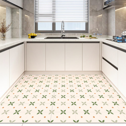 家用满铺厨e房地垫防滑防油可擦免洗防水整铺耐脏厨房地毯专用pvc