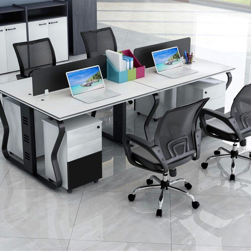 新款职员办公桌办公室桌子员工电脑桌椅简约现代双人单排工作位定,商业/办公家具,组合/屏风工作位,淘宝优惠券,粉丝福利购,淘宝优惠卷