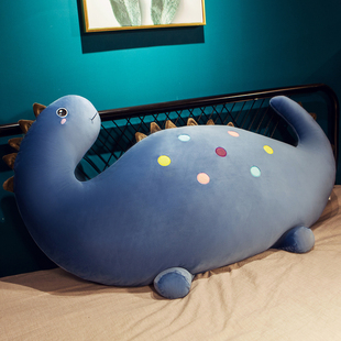 恐龙床头靠背垫软包抱枕大靠垫抱C枕卧室靠枕床上可爱毛绒可拆洗