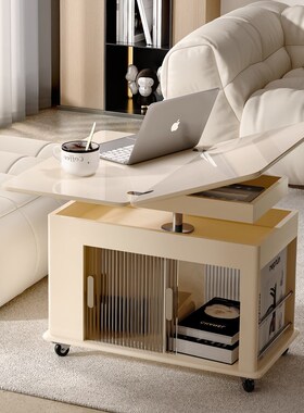 移动茶几小推车可折叠升降u客厅沙发边几多功能小户型餐车阳台茶